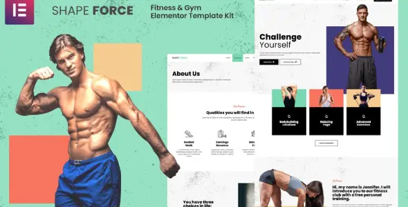 Shape Force – Fitness & Gym Elementor Template Kit
